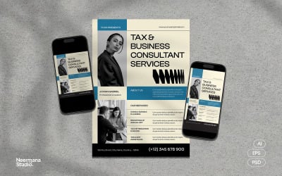 Bold Tax Consultant Services Flyer