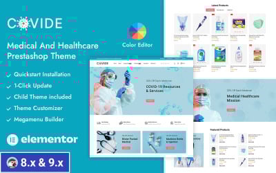 Covide - Thème Prestashop responsive pour boutique de produits de santé et de pharmacie