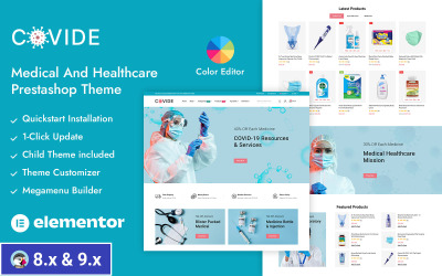 Covide - 医疗保健和药品商店 Prestashop 响应式主题