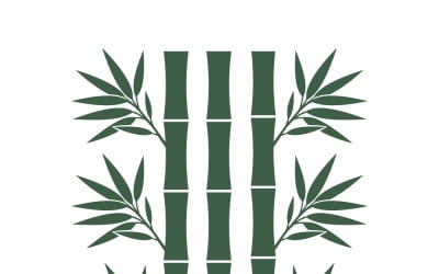 Green Bamboo Stalks And Leaves Pattern Illustration For Nature Zen And Asian Design Concepts