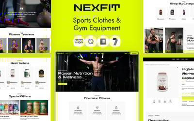 Nexfit - Gym, Fitness WooCommerce WordPress-tema