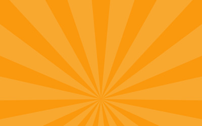 Oranje zonnestralenachtergrond met een retro burstpatroon voor een levendig ontwerp.