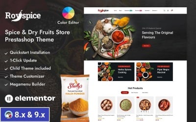Royspice - Responzivní šablona pro Prestashop s internetovým obchodem s kořením