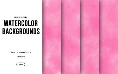 Watercolor Background Set – Luxury Pink Abstract Digital Paper, Texture Collection