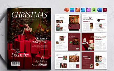 Christmas Magazine Template