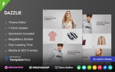 Dazzlie - Modern divatüzlet PrestaShop sablon