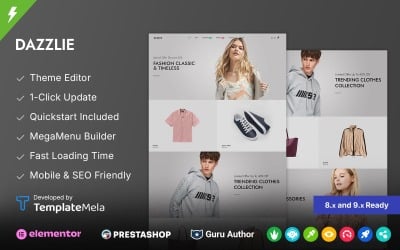 Dazzlie – Modernes Modegeschäft Prestashop-Theme