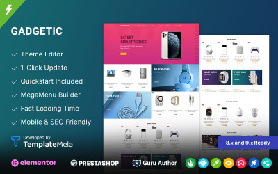 Gadgetic - Tema Prestashop para Loja de Eletrônicos