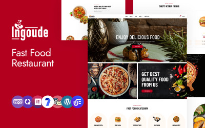 Ingoude - motyw WooCommerce WordPress dla restauracji typu fast food