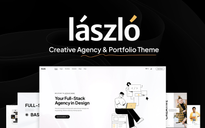 Laszlo - 创意机构及作品集 Lottie WordPress 主题