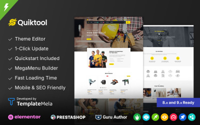 Quiktool - Sklep z narzędziami Motyw Prestashop