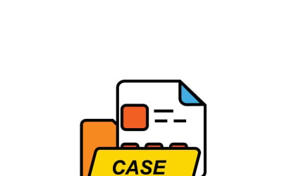 Case Study Vector Icon – Professional Business Analysis and Research Symbol