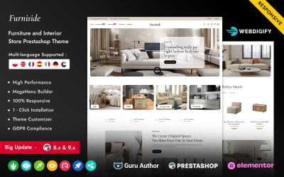 Furniside - Furniture and Interior Premium Prestashop Elementor Responsive Theme