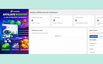 Kaddora Affiliate Booster KI-Link-Automatisierungs-Plugin für WordPress