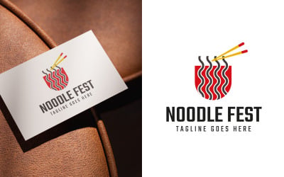 Noodle Fest Modern Logo Set