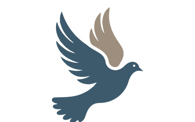 SK Group Logo Design with Pigeon Symbol of Trust and Peace