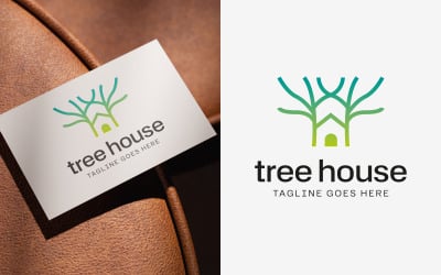 Tree House Nature Logo Design
