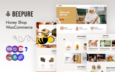 Beepure - Тема WordPress для магазина меда на WooCommerce