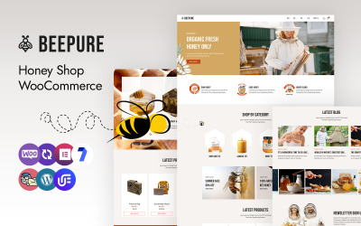 Beepure - Thème WordPress WooCommerce pour boutique de miel