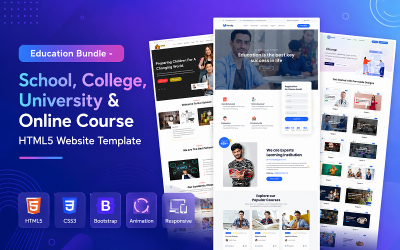 Bildungspaket – HTML5-Website-Vorlage für Schulen, Hochschulen, Universitäten und Online-Kurse