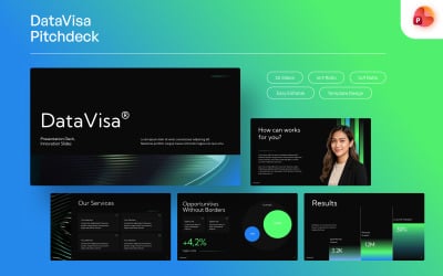 DataVisa Pitch Deck Innovation PowerPoint Template