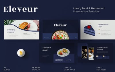 Eleveur - Luxury Food &amp;amp; Restaurant Google Slides