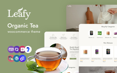 Leafy - Tema WooCommerce Multiuso para Loja de Chás Orgânicos e Ervas
