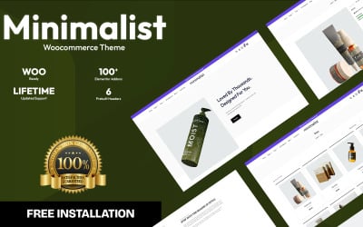 Мінімалістична – чиста тема Woocommerce для швидкої роботи