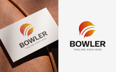 Modern bowlerlogotypmodell