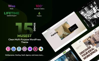 Musest – Een overzichtelijk en multifunctioneel WooCommerce WordPress-thema voor elk bedrijf.