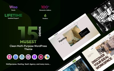 Musest – Sauberes, vielseitiges WooCommerce-WordPress-Theme für jedes Unternehmen