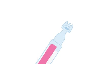 Saline Dropper Bottle Vector Icon – Baby Nasal and Eye Care Physiological Solution