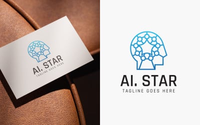 AI Star Tech Logo Designs