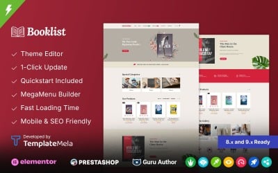 Booklist - Tema Prestashop para librería y biblioteca