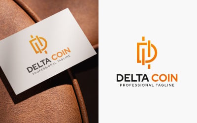 Delta Coin Logo Design Template
