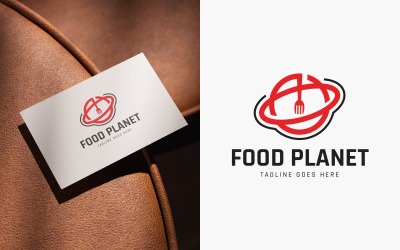 Design moderno del logo di Food Planet