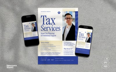 Elegant Tax Consultant Services Flyer