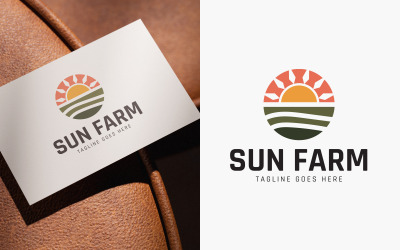 Современный дизайн логотипа Sun Farm