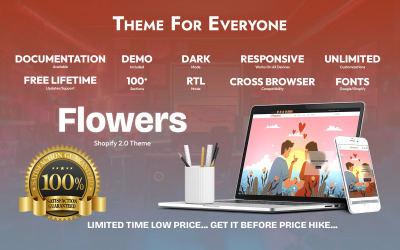 Tema Flowers para Shopify – Design flexível para cada flor