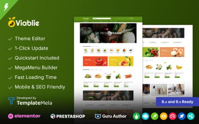 Viblie - motyw Prestashop dla sklepu z ekologiczną żywnością
