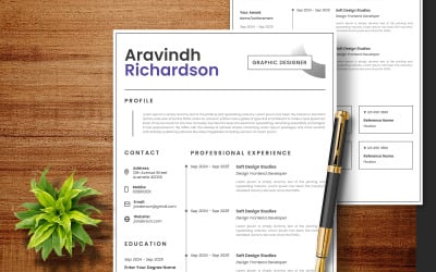 Modello di curriculum per graphic designer ATS