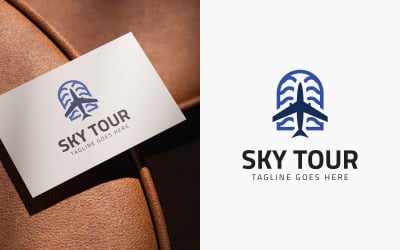 Modello di logo Sky Tour Travel