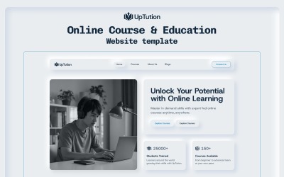 UpTution – Modèle Elementor pour cours et formations en ligne