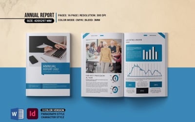 Annual Report Template, Business Report Layout