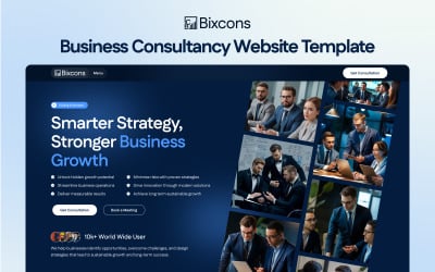 Bixcons - Modèle Next.js de conseil professionnel aux entreprises