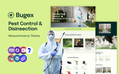 Bugex - багатоцільова тема WooCommerce для магазину боротьби зі шкідниками
