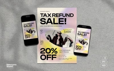 Gradient Tax Refund Sale Flyer