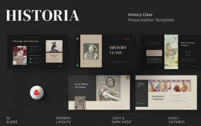 Historia - History Class PowerPoint Template