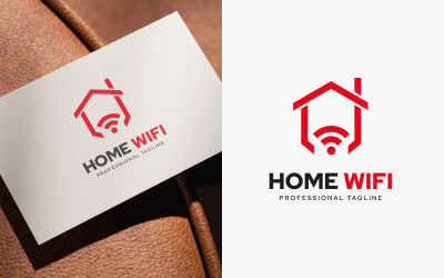 Home WiFi Logo Design Template