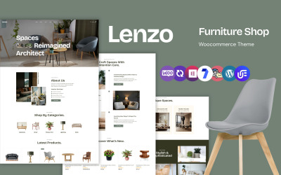 Lenzo - motyw WordPress WooCommerce dla sklepu meblowego